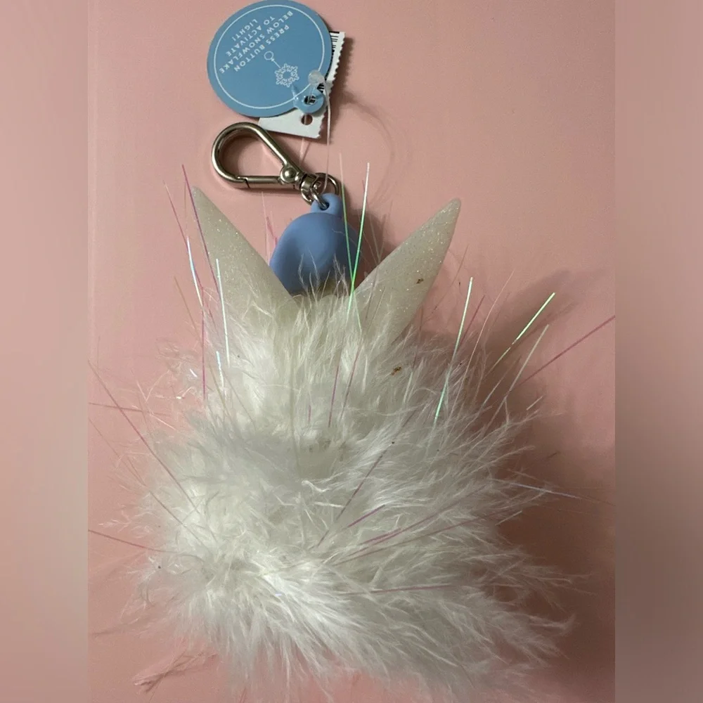 BBW Light-up Snow Fairy Pocketbac Holder Bag Charm Keychain